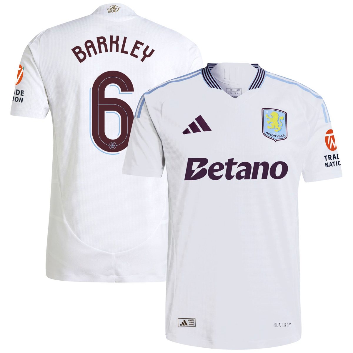 aston villa adidas away authentic shirt 2024-25 with barkley 6 cup printing Collection | Aston Villa Jerseys for True Fans