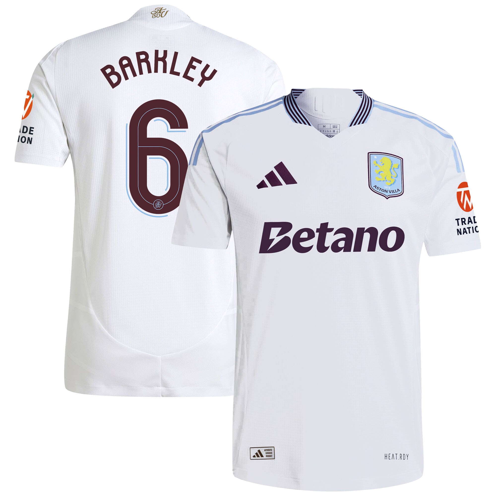 aston villa adidas away authentic shirt 2024-25 with barkley 6 cup printing Collection | Aston Villa Jerseys for True Fans