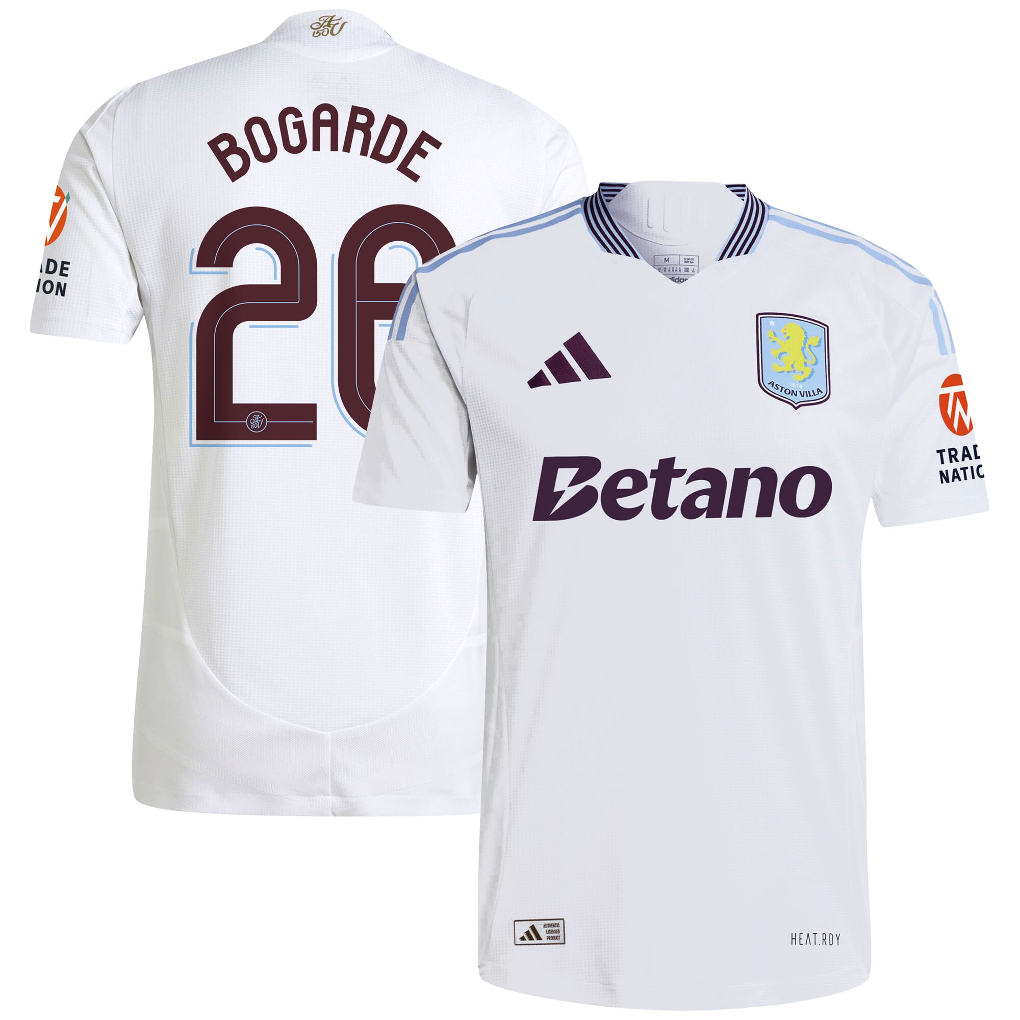 aston villa adidas away authentic shirt 2024-25 with bogarde 26 cup printing Collection | Aston Villa Jerseys for True Fans