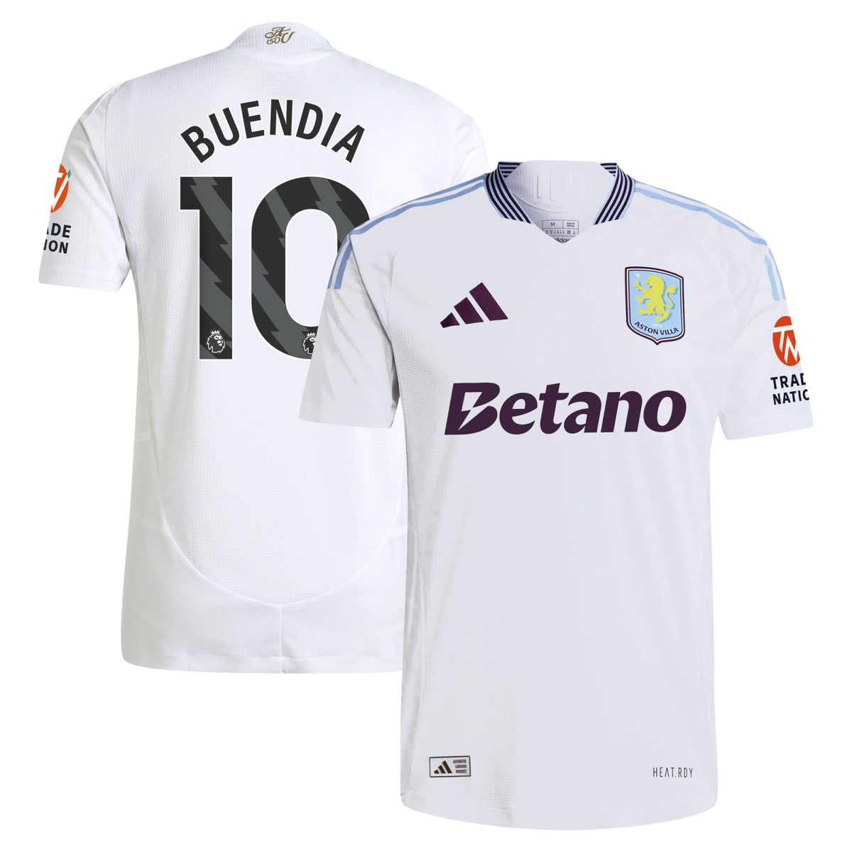 aston villa adidas away authentic shirt 2024-25 with buendia 10 printing Collection | Aston Villa Jerseys for True Fans