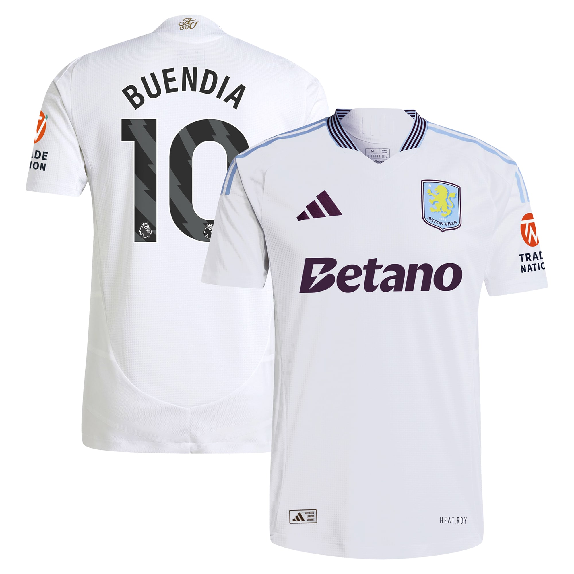 aston villa adidas away authentic shirt 2024-25 with buendia 10 printing Collection | Aston Villa Jerseys for True Fans