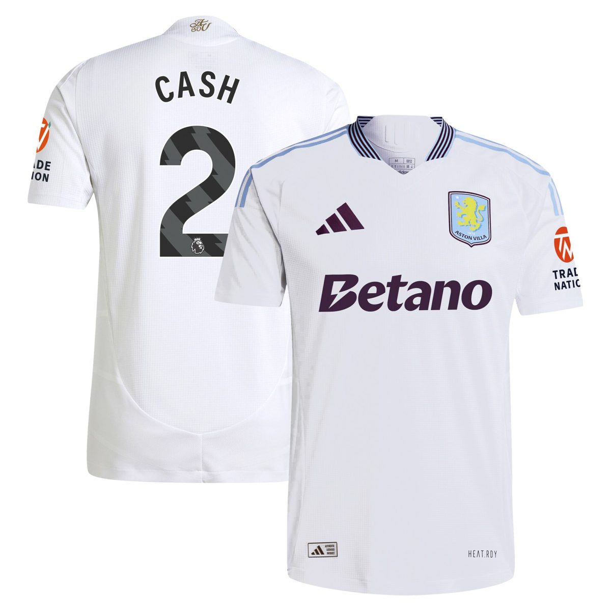 aston villa adidas away authentic shirt 2024-25 with cash 2 printing Collection | Aston Villa Jerseys for True Fans