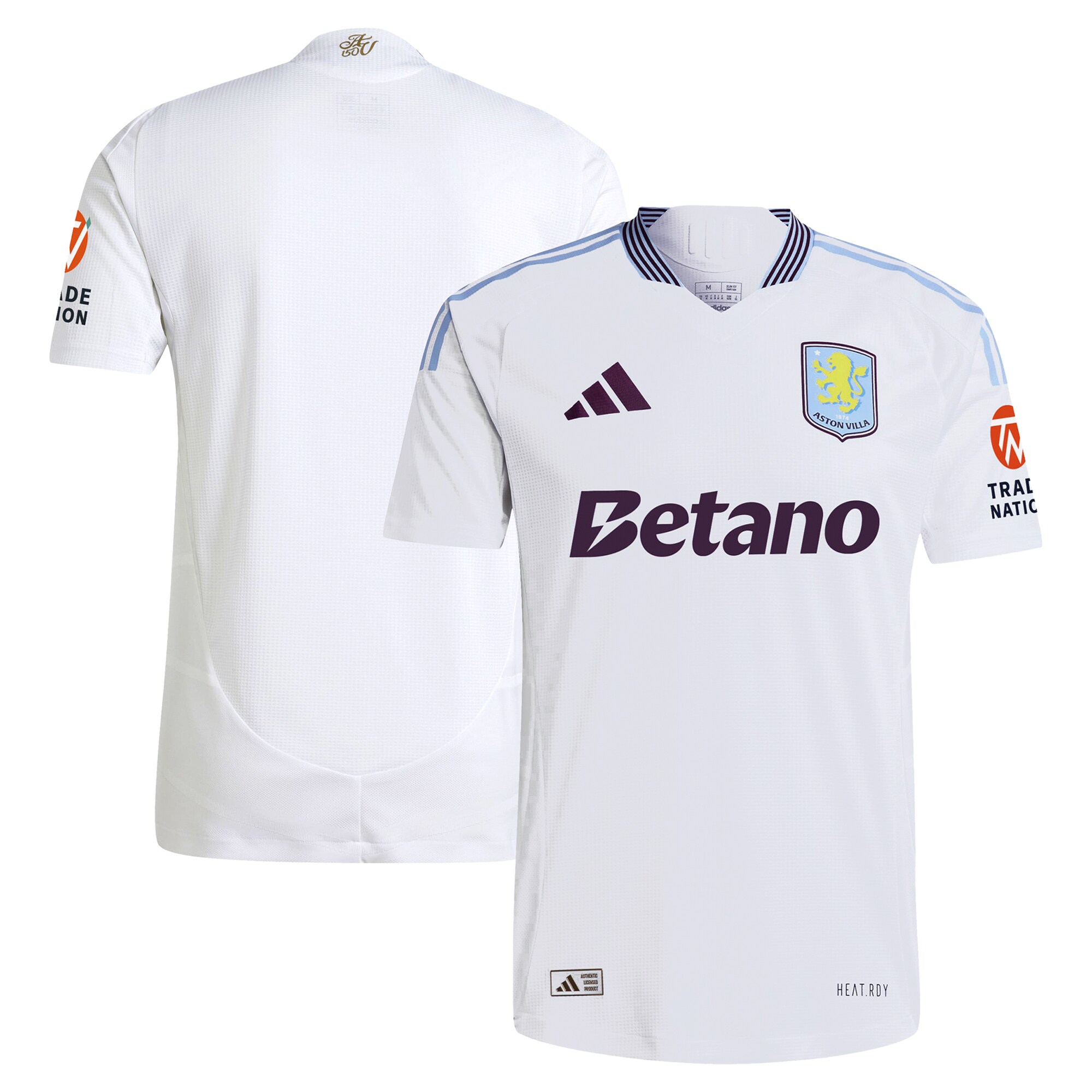 aston villa adidas away authentic shirt 2024-25 with custom printing Collection | Aston Villa Jerseys for True Fans