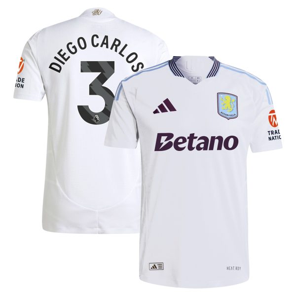 aston villa adidas away authentic shirt 2024-25 with diego carlos 3 printing Collection | Aston Villa Jerseys for True Fans