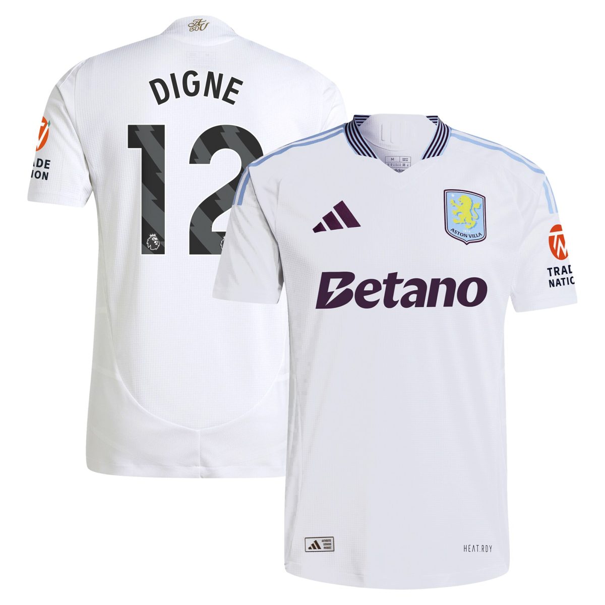 aston villa adidas away authentic shirt 2024-25 with digne 12 printing Collection | Aston Villa Jerseys for True Fans