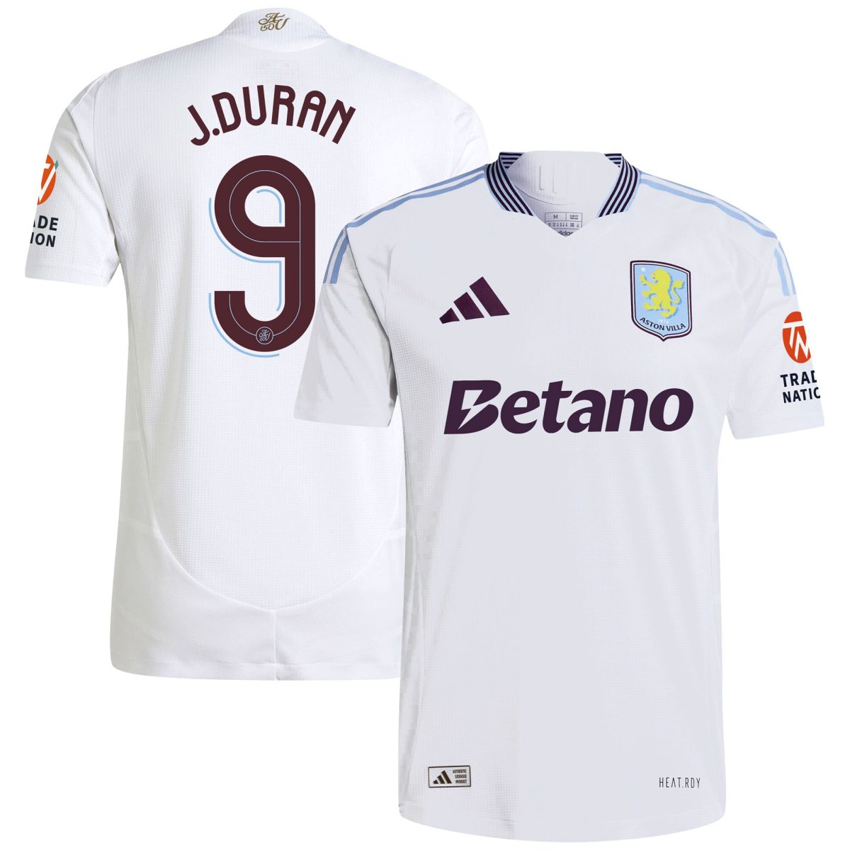 aston villa adidas away authentic shirt 2024-25 with duran 9 cup printing Collection | Aston Villa Jerseys for True Fans