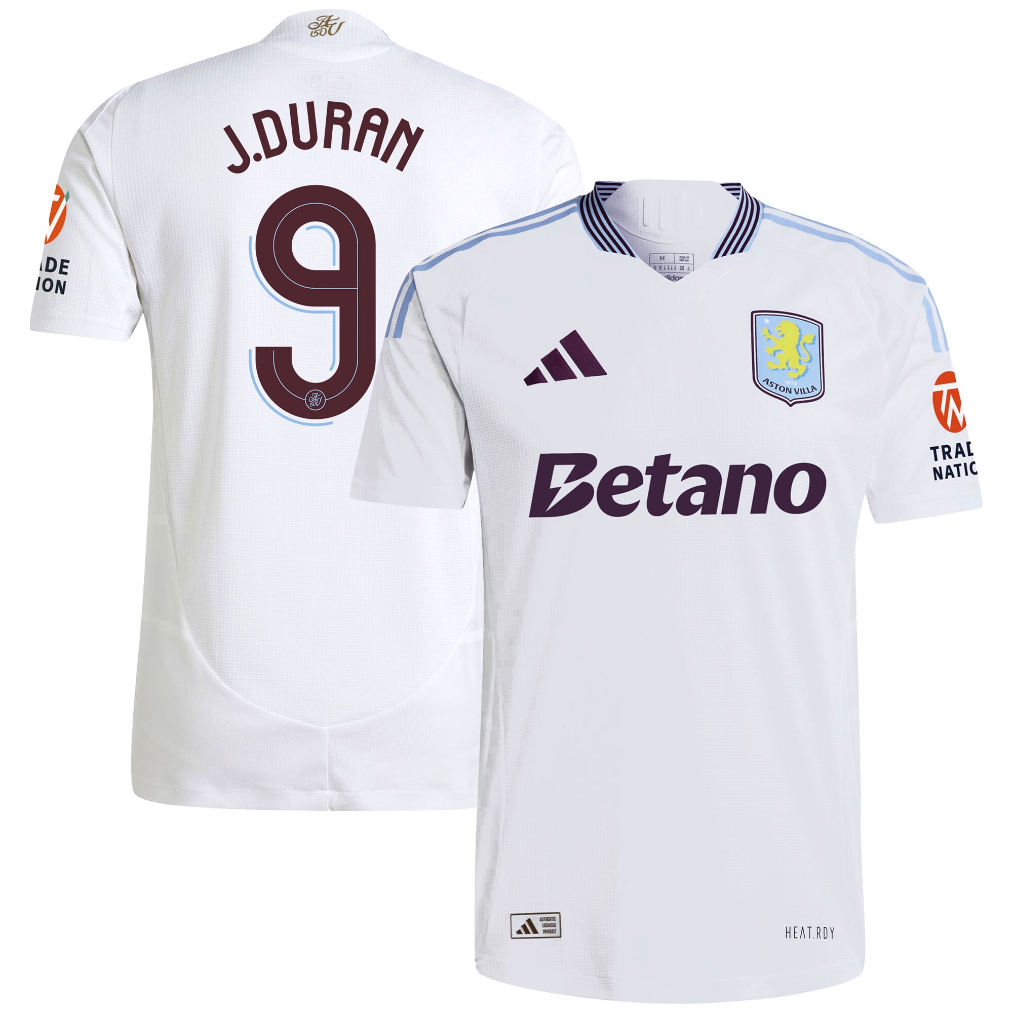 aston villa adidas away authentic shirt 2024-25 with duran 9 cup printing Collection | Aston Villa Jerseys for True Fans