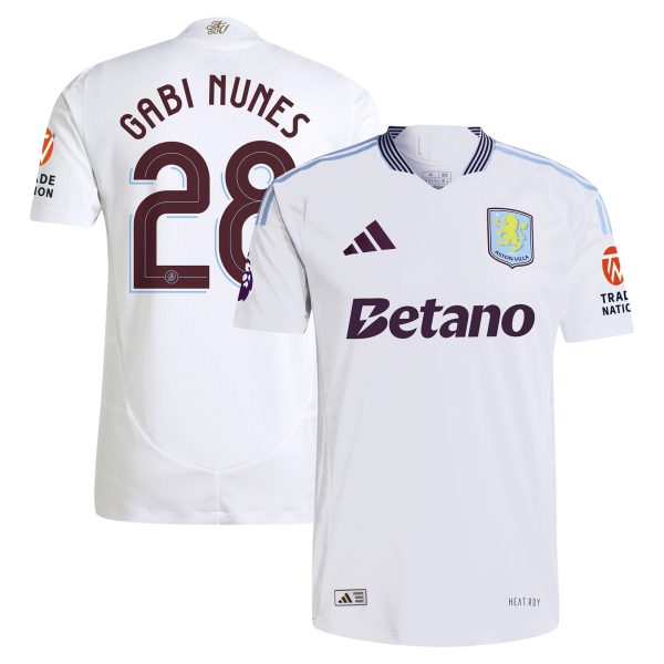 aston villa adidas away authentic shirt 2024-25 with gabi nunes 28 cup printing Collection | Aston Villa Jerseys for True Fans