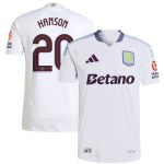 aston villa adidas away authentic shirt 2024-25 with hanson 20 cup printing Collection | Aston Villa Jerseys for True Fans