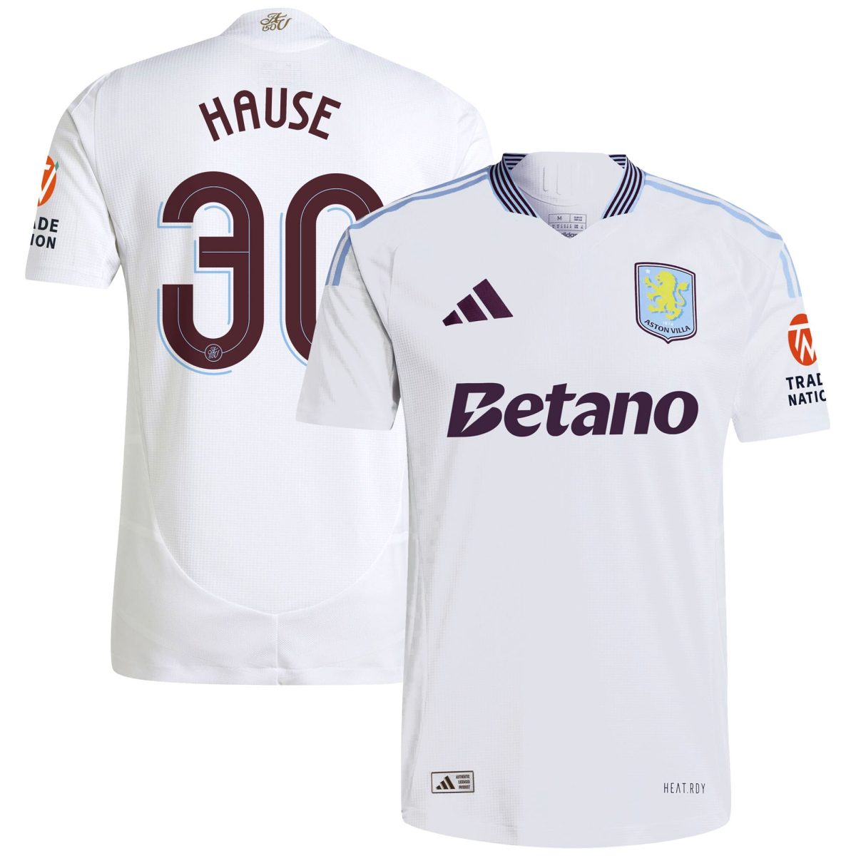 aston villa adidas away authentic shirt 2024-25 with hause 30 cup printing Collection | Aston Villa Jerseys for True Fans