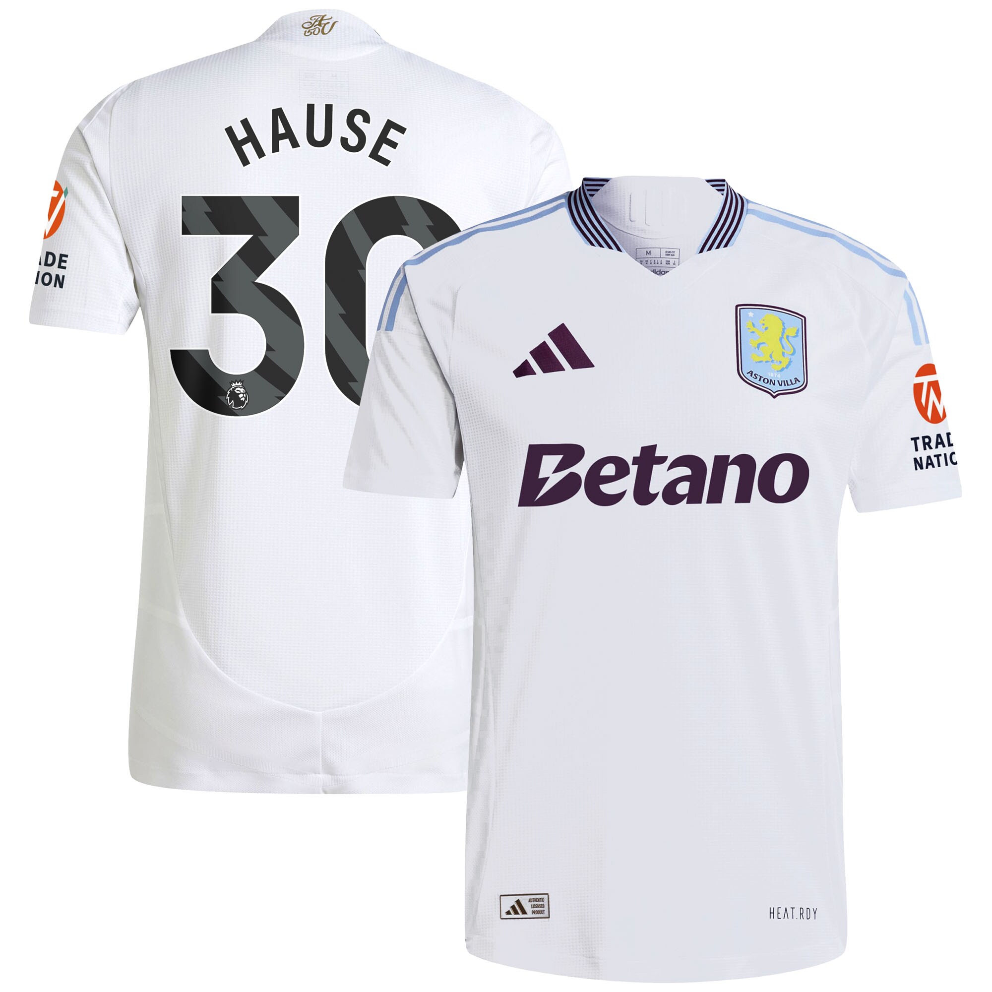 aston villa adidas away authentic shirt 2024-25 with hause 30 printing Collection | Aston Villa Jerseys for True Fans