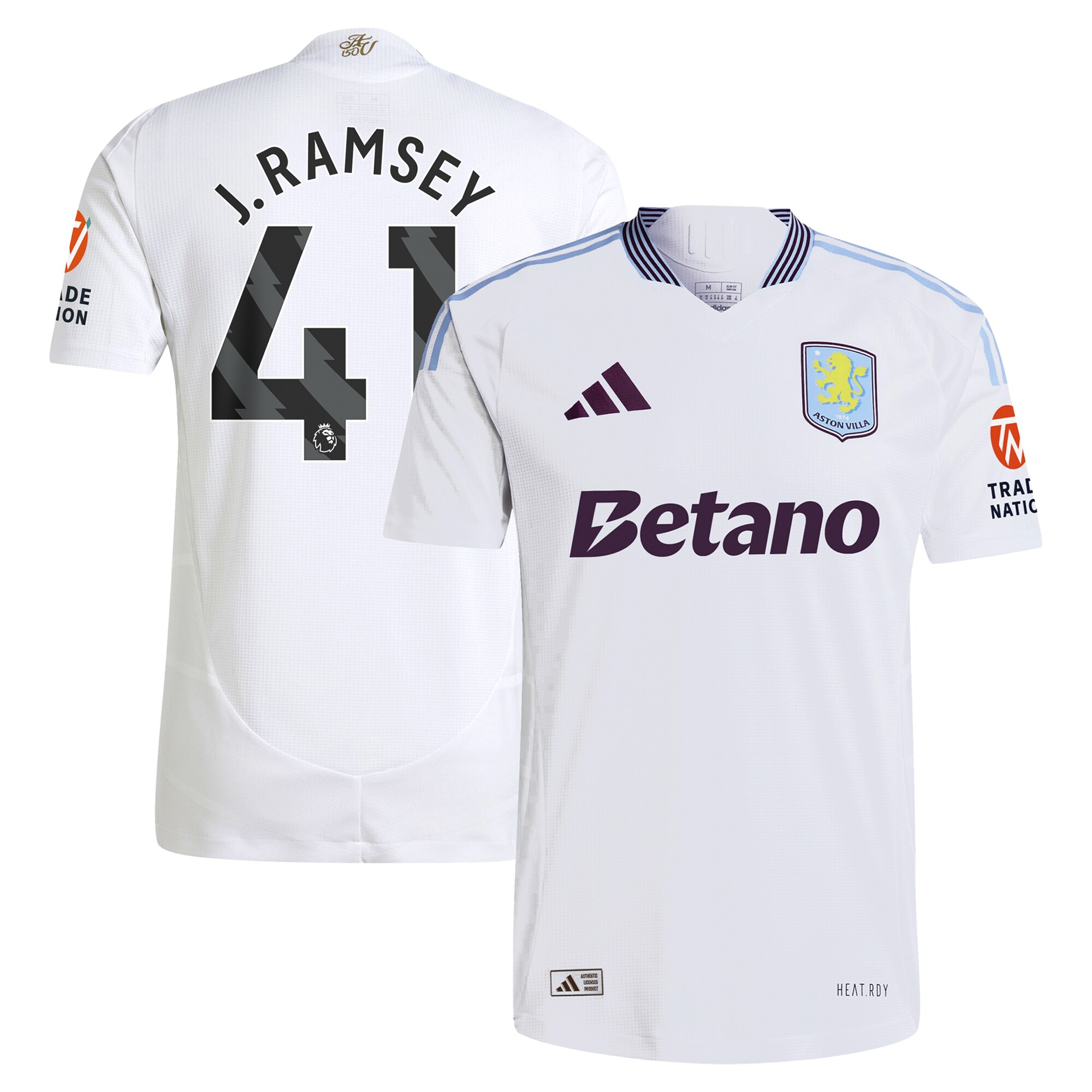 aston villa adidas away authentic shirt 2024-25 with j. ramsey 41 printing Collection | Aston Villa Jerseys for True Fans