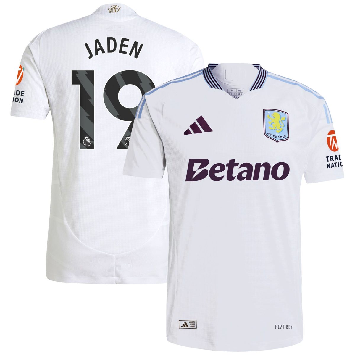 aston villa adidas away authentic shirt 2024-25 with jaden 19 printing Collection | Aston Villa Jerseys for True Fans