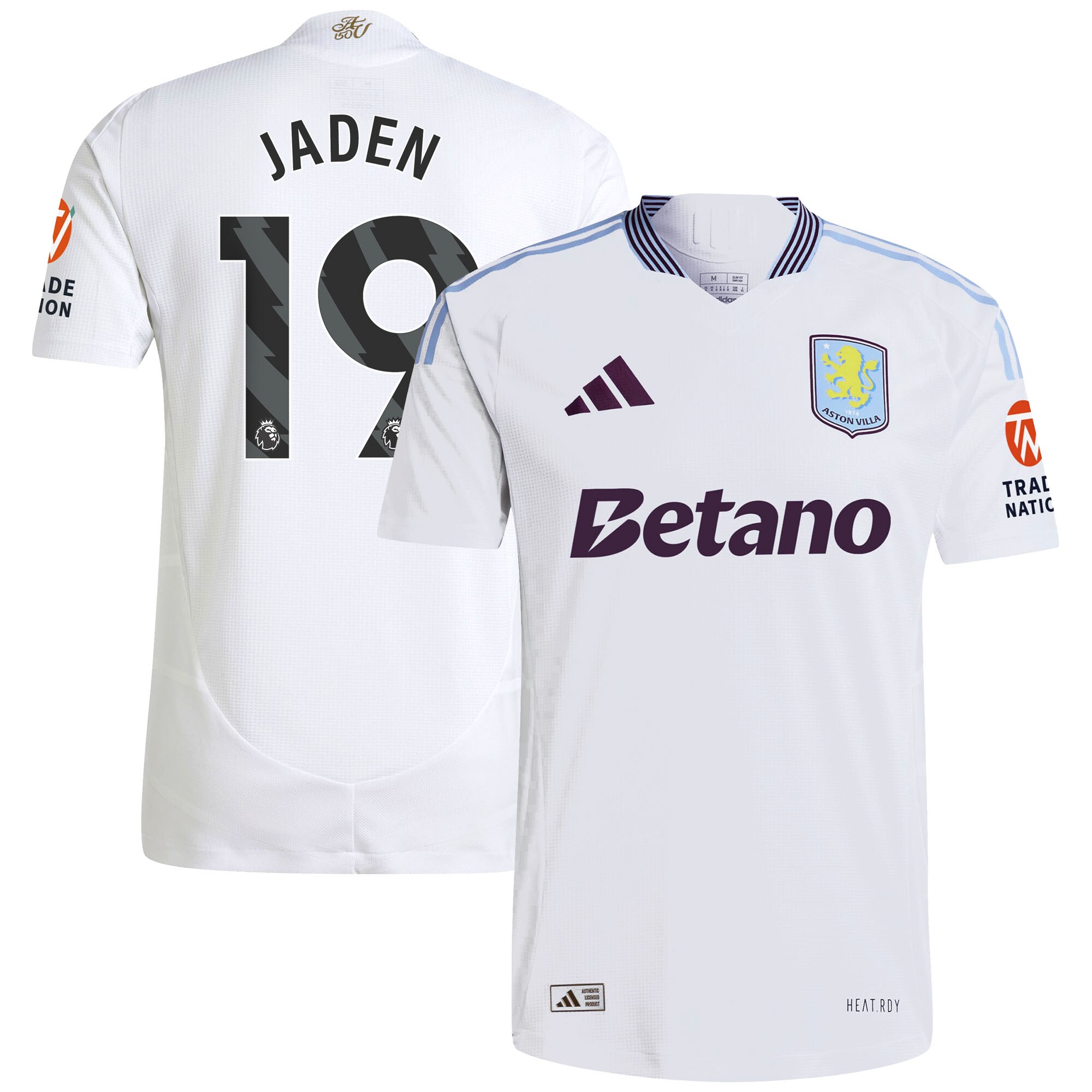 aston villa adidas away authentic shirt 2024-25 with jaden 19 printing Collection | Aston Villa Jerseys for True Fans