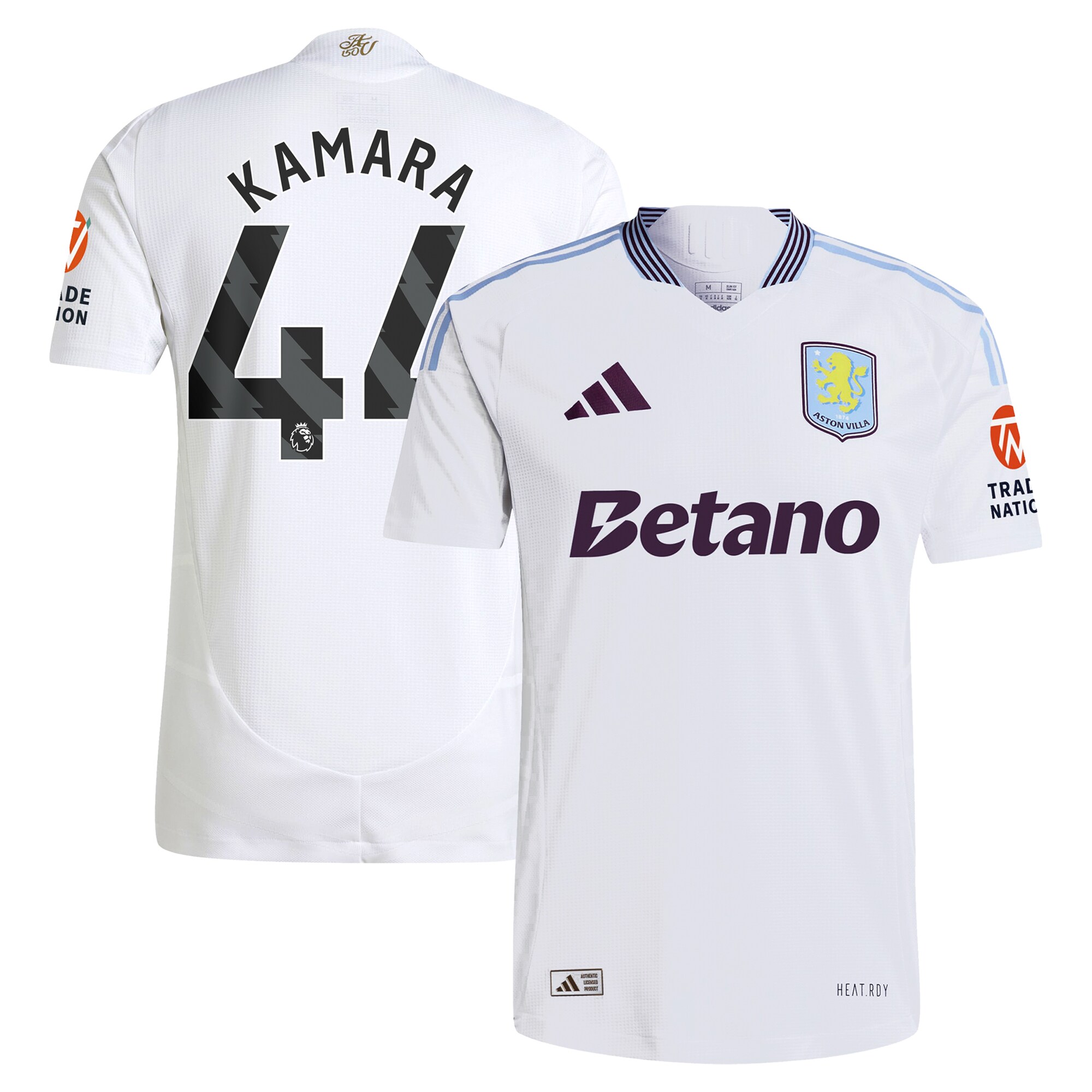aston villa adidas away authentic shirt 2024-25 with kamara 44 printing Collection | Aston Villa Jerseys for True Fans