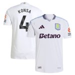 aston villa adidas away authentic shirt 2024-25 with konsa 4 printing Collection | Aston Villa Jerseys for True Fans