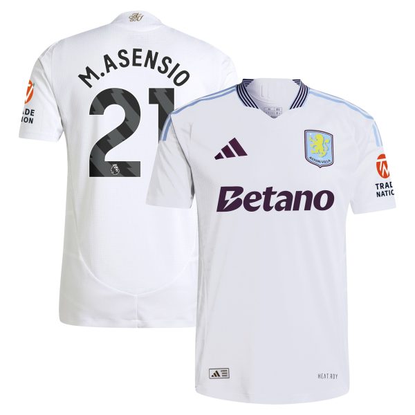 aston villa adidas away authentic shirt 2024-25 with m.asensio 21 printing Collection | Aston Villa Jerseys for True Fans