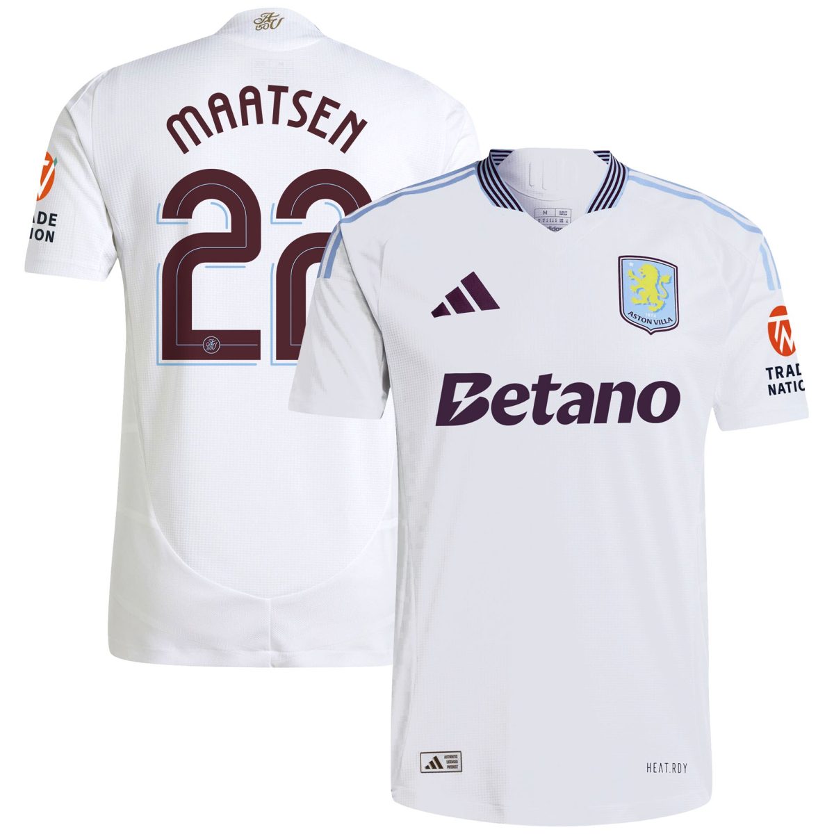 aston villa adidas away authentic shirt 2024-25 with maatsen 22 cup printing Collection | Aston Villa Jerseys for True Fans