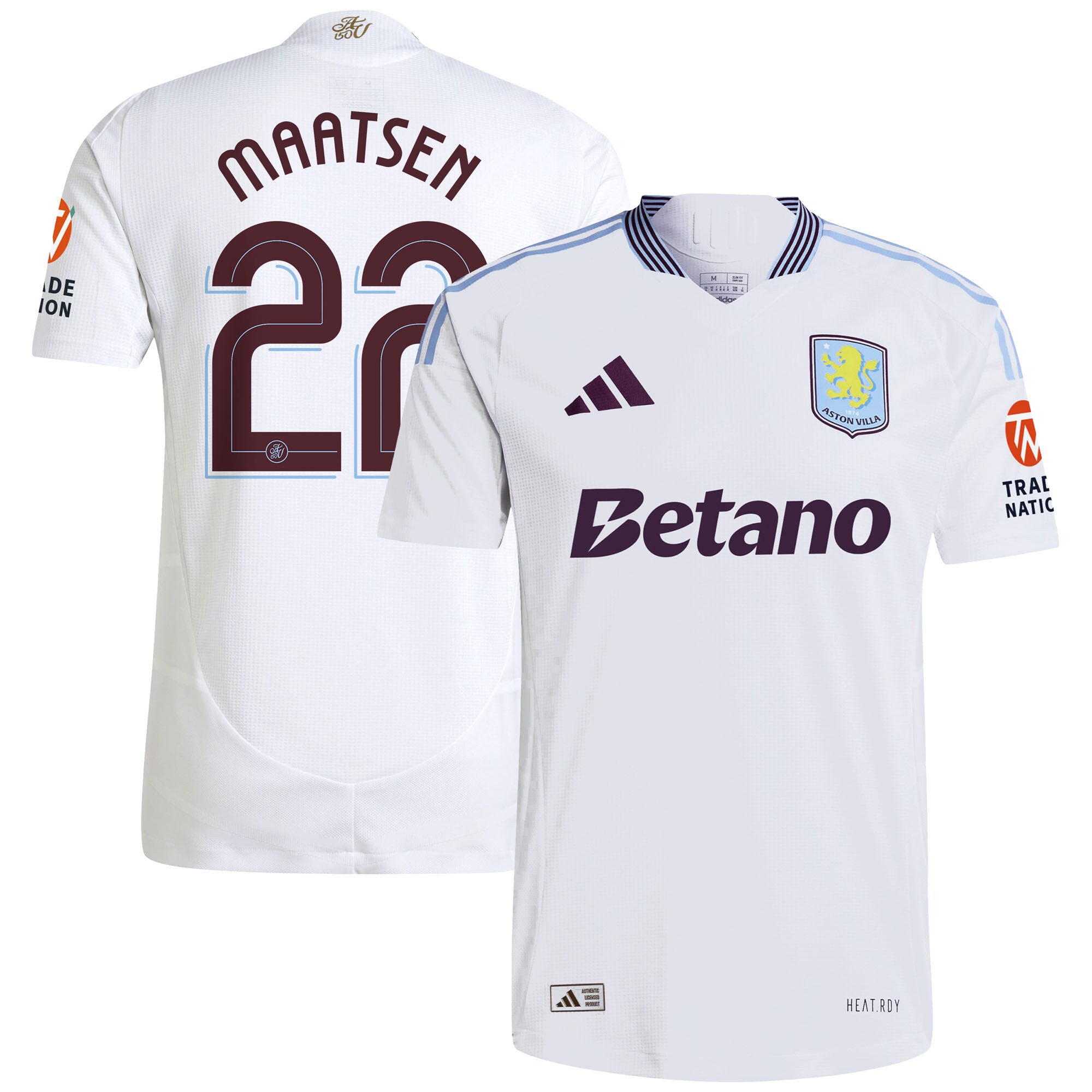 aston villa adidas away authentic shirt 2024-25 with maatsen 22 cup printing Collection | Aston Villa Jerseys for True Fans