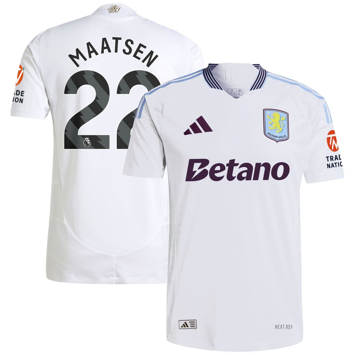 aston villa adidas away authentic shirt 2024-25 with maatsen 22 printing Collection | Aston Villa Jerseys for True Fans
