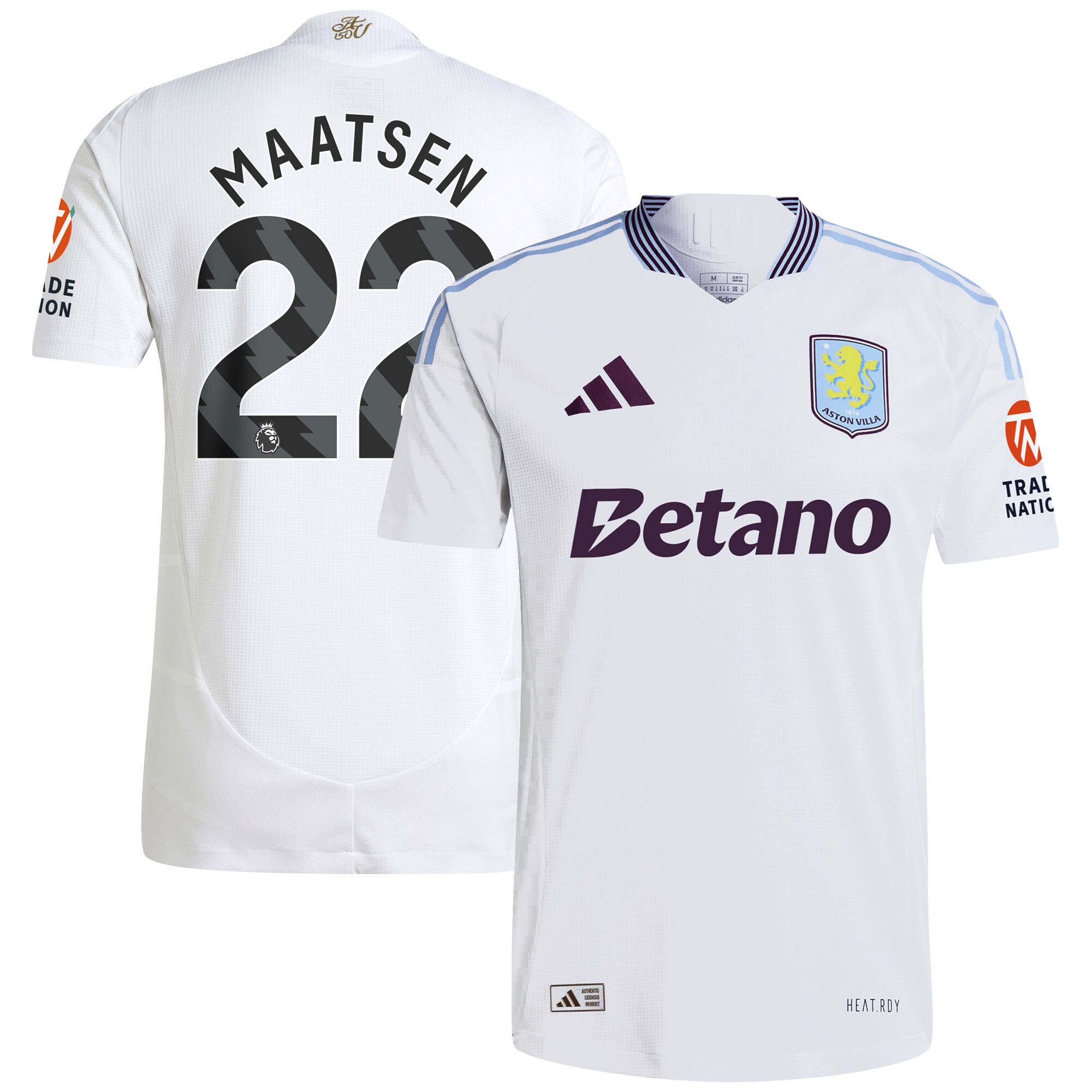 aston villa adidas away authentic shirt 2024-25 with maatsen 22 printing Collection | Aston Villa Jerseys for True Fans