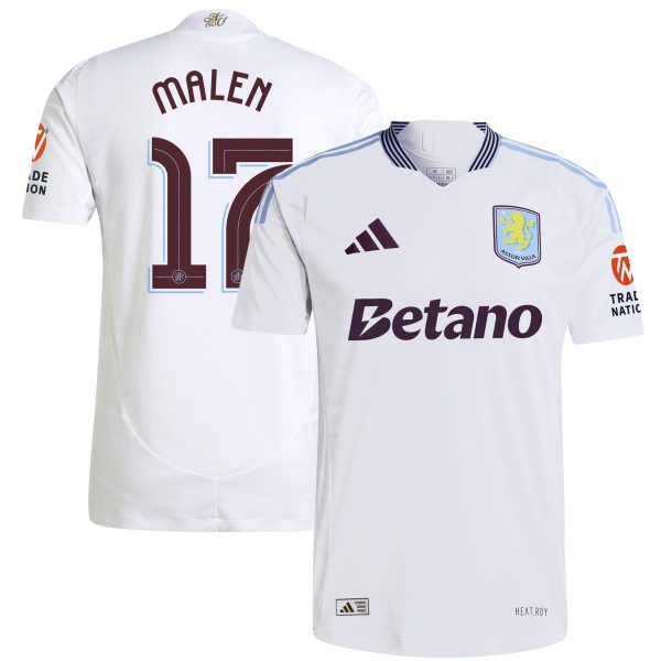 aston villa adidas away authentic shirt 2024-25 with malen 17 cup printing Collection | Aston Villa Jerseys for True Fans