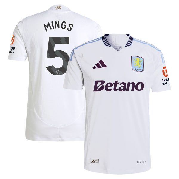 aston villa adidas away authentic shirt 2024-25 with mings 5 printing Collection | Aston Villa Jerseys for True Fans