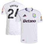 aston villa adidas away authentic shirt 2024-25 with onana 24 printing Collection | Aston Villa Jerseys for True Fans