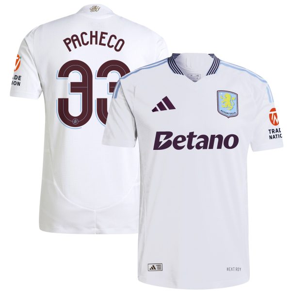 aston villa adidas away authentic shirt 2024-25 with pacheco 33 cup printing Collection | Aston Villa Jerseys for True Fans