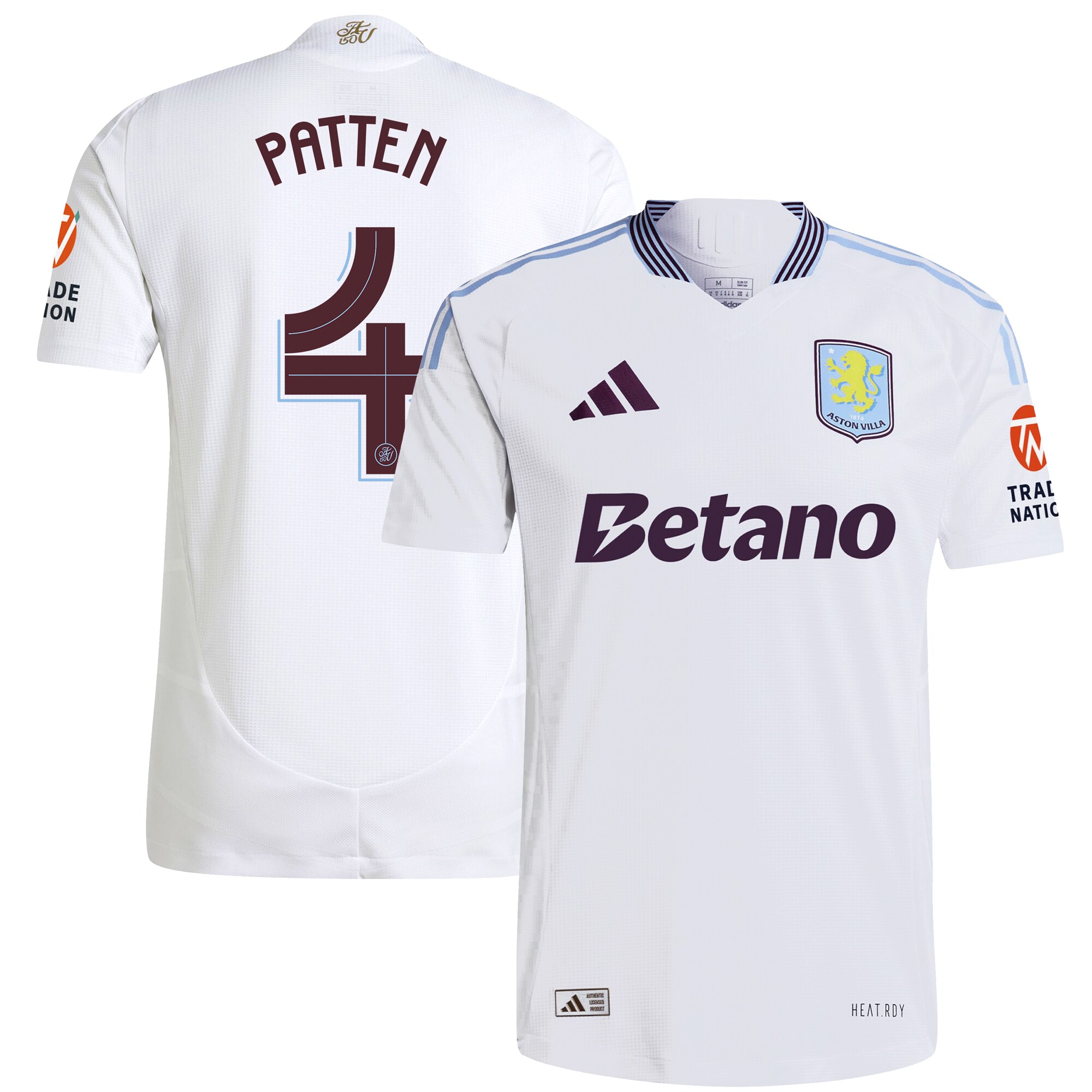 aston villa adidas away authentic shirt 2024-25 with patten 4 cup printing Collection | Aston Villa Jerseys for True Fans