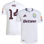 aston villa adidas away authentic shirt 2024-25 with pau 14 cup printing Collection | Aston Villa Jerseys for True Fans