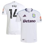aston villa adidas away authentic shirt 2024-25 with pau 14 printing Collection | Aston Villa Jerseys for True Fans