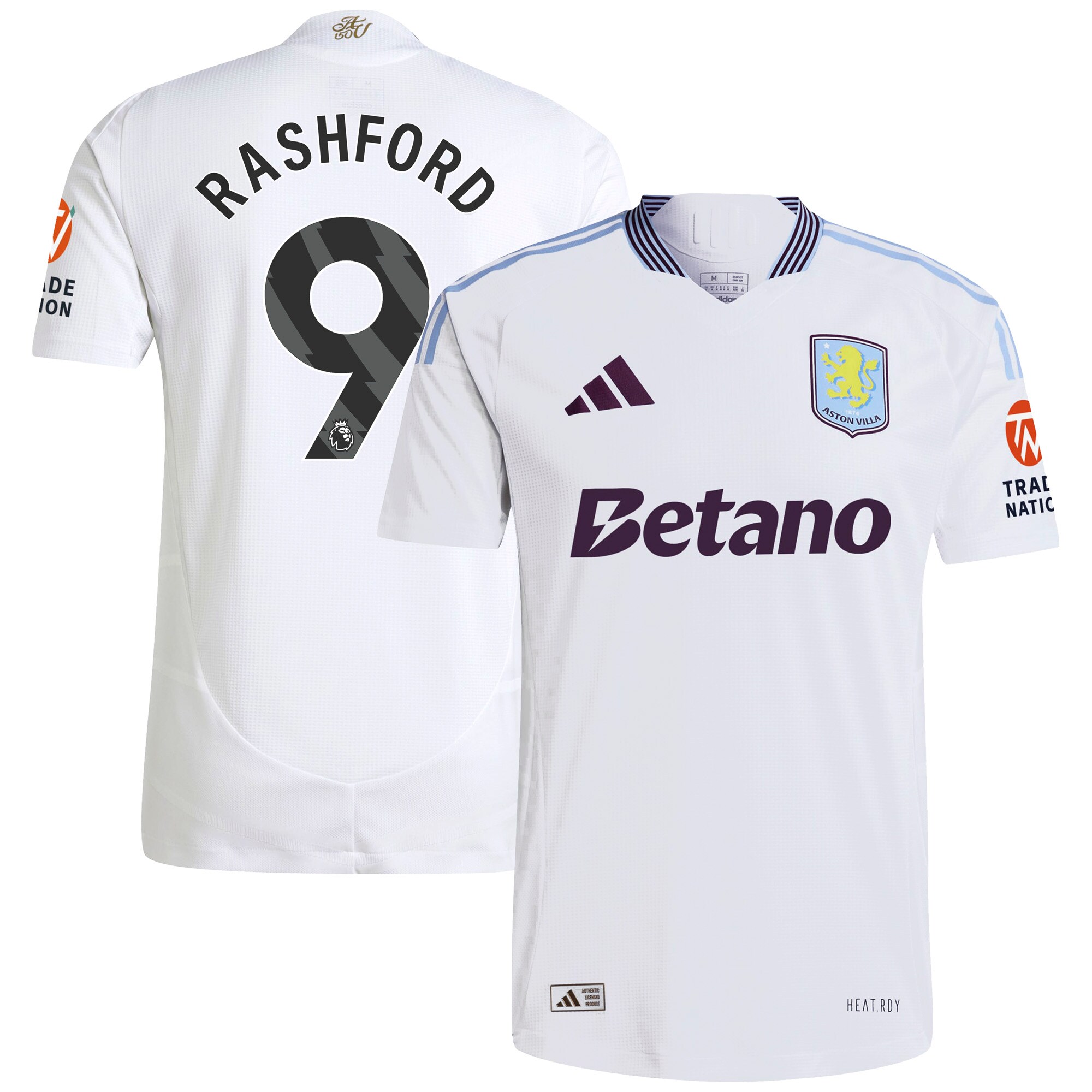 aston villa adidas away authentic shirt 2024-25 with rashford 9 printing Collection | Aston Villa Jerseys for True Fans