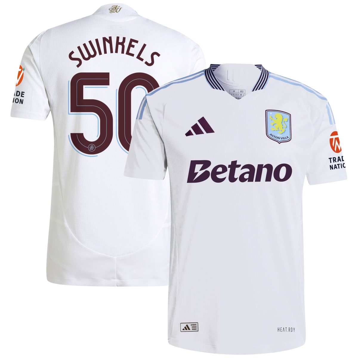 aston villa adidas away authentic shirt 2024-25 with swinkels 50 cup printing Collection | Aston Villa Jerseys for True Fans