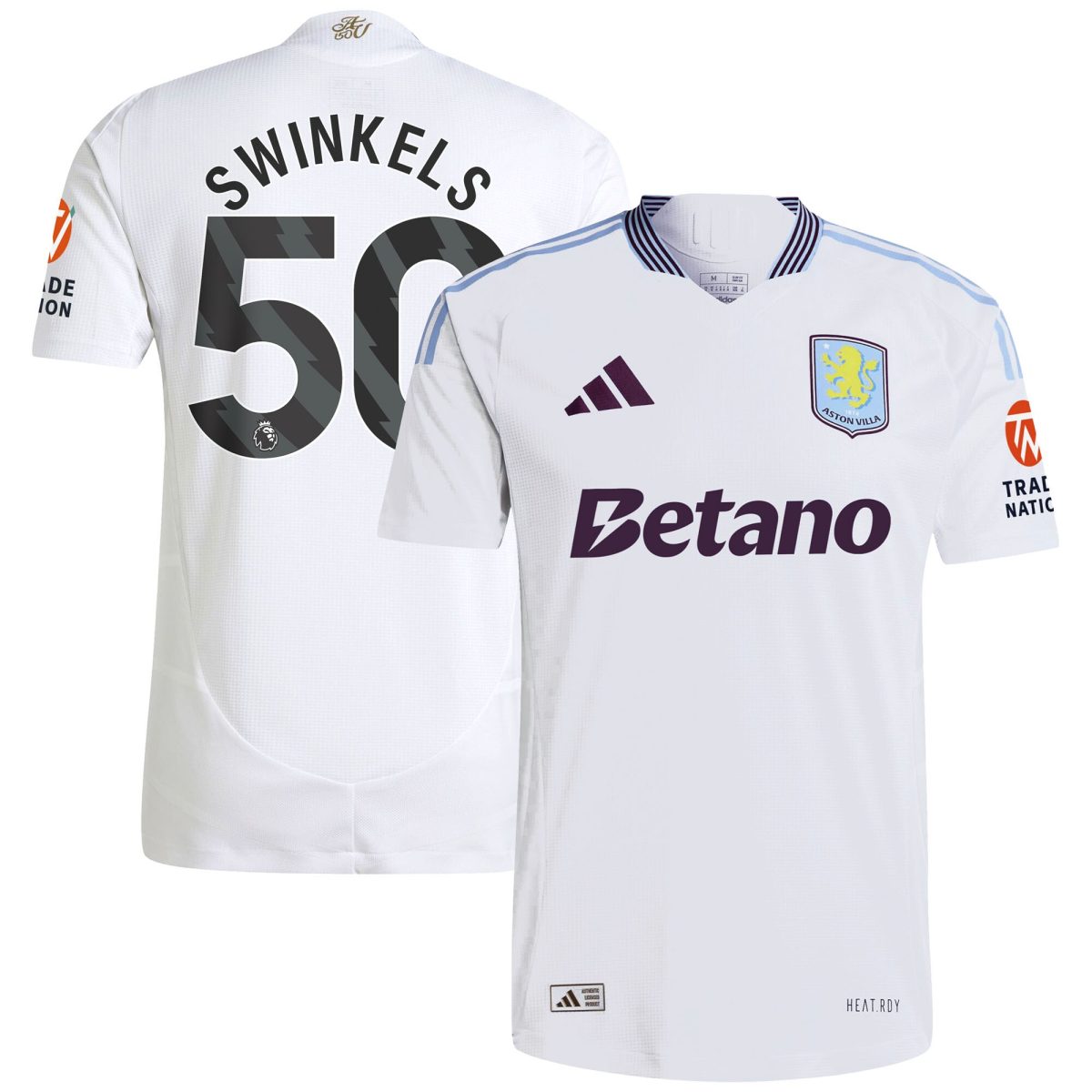 aston villa adidas away authentic shirt 2024-25 with swinkels 50 printing Collection | Aston Villa Jerseys for True Fans
