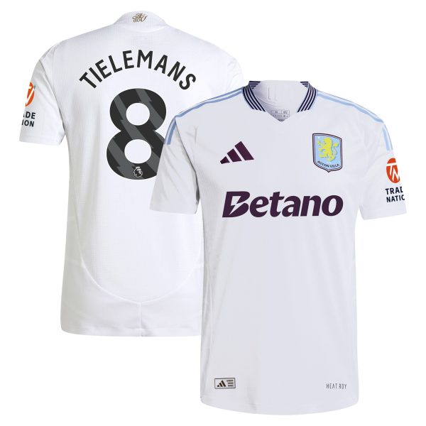 aston villa adidas away authentic shirt 2024-25 with tielemans 8 printing Collection | Aston Villa Jerseys for True Fans
