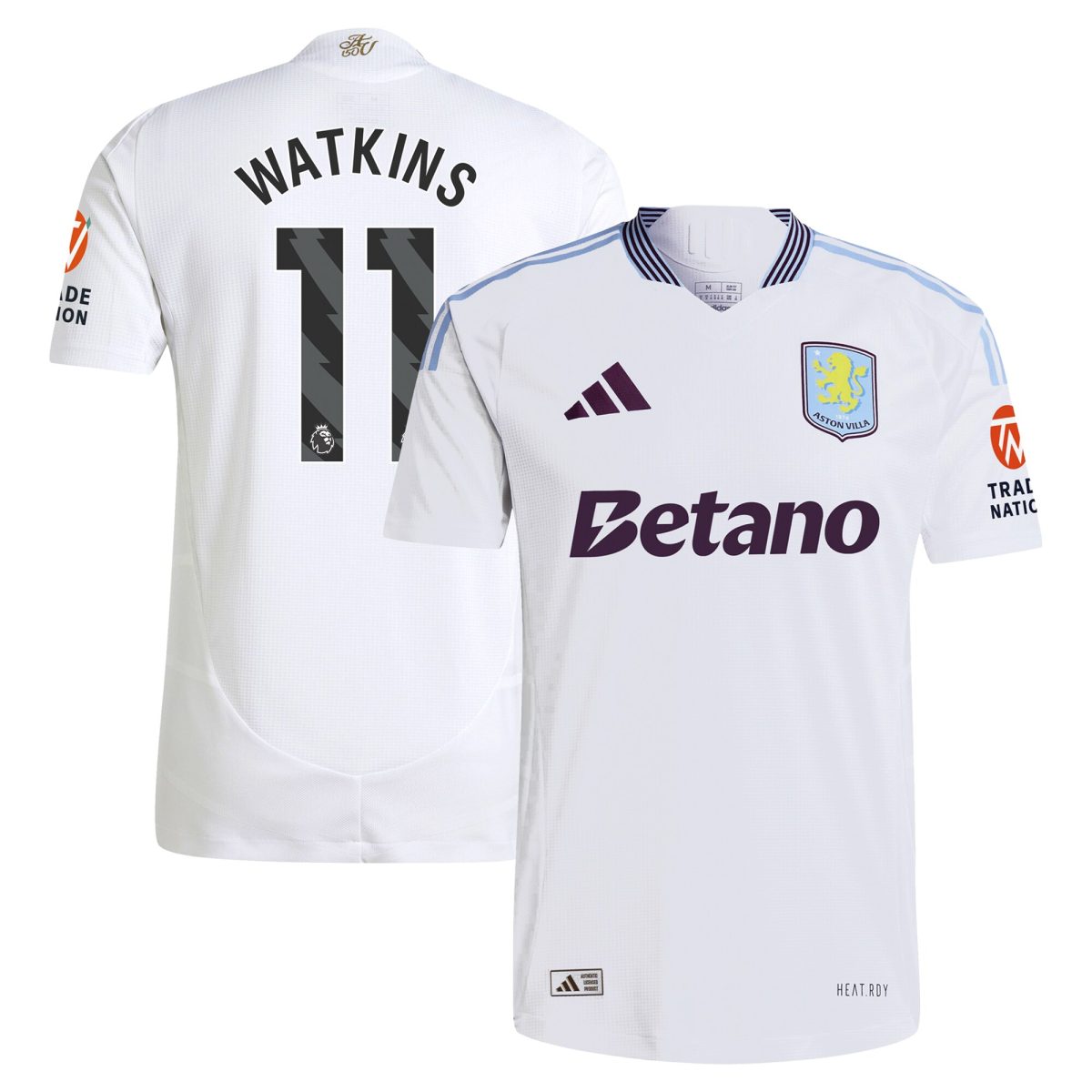 aston villa adidas away authentic shirt 2024-25 with watkins 11 printing Collection | Aston Villa Jerseys for True Fans