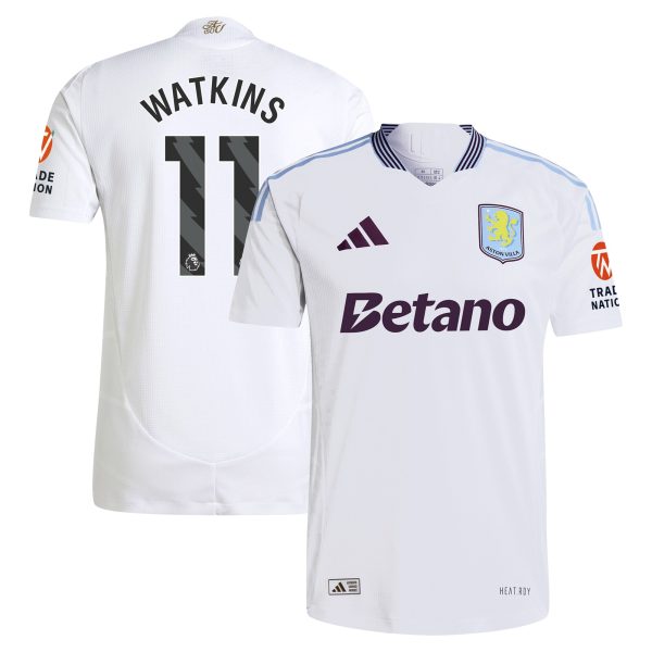 aston villa adidas away authentic shirt 2024-25 with watkins 11 printing Collection | Aston Villa Jerseys for True Fans