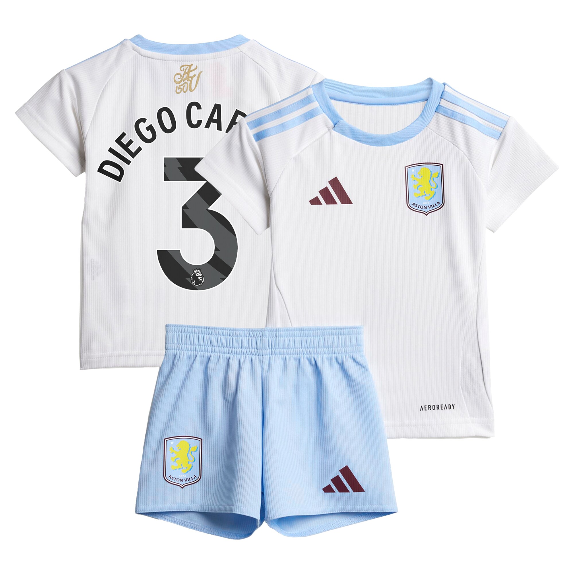 aston villa adidas away baby kit 2024-25 with diego carlos 3 printing Collection | Aston Villa Jerseys for True Fans