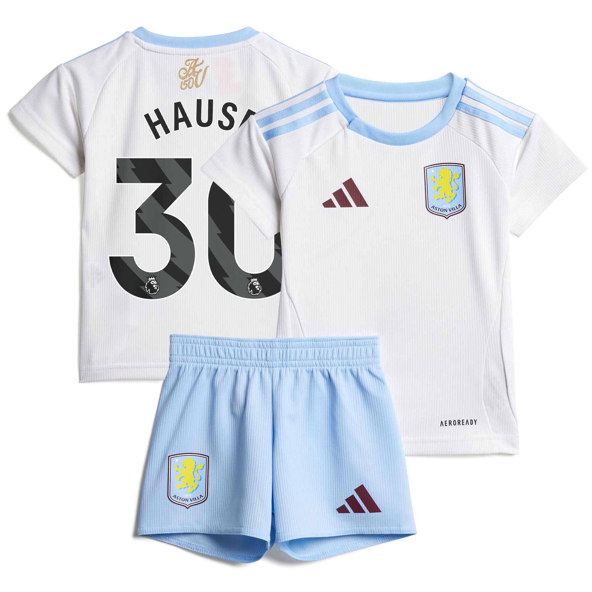 aston villa adidas away baby kit 2024-25 with hause 30 printing Collection | Aston Villa Jerseys for True Fans