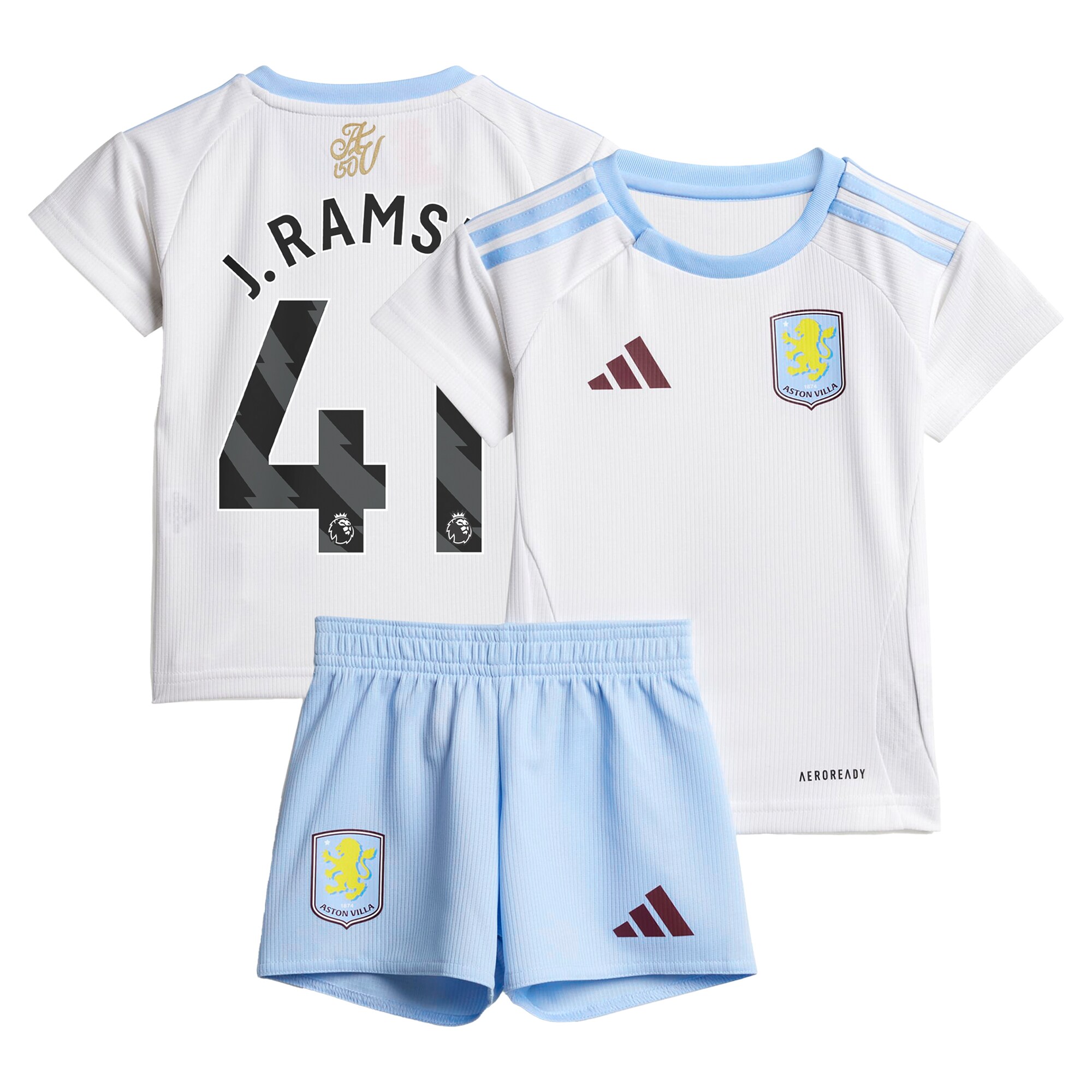 aston villa adidas away baby kit 2024-25 with j. ramsey 41 printing Collection | Aston Villa Jerseys for True Fans