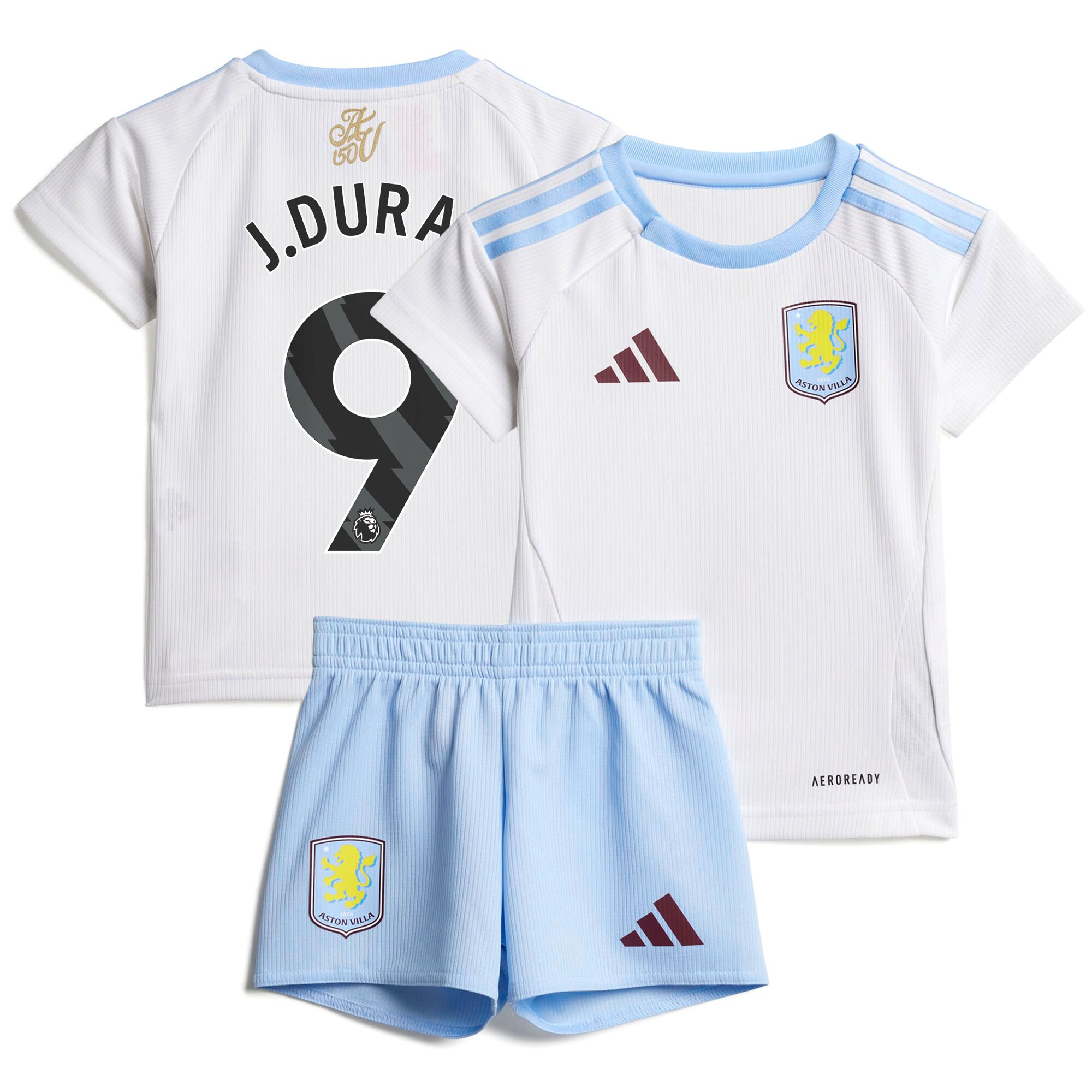 aston villa adidas away baby kit 2024-25 with j.duran 9 printing Collection | Aston Villa Jerseys for True Fans