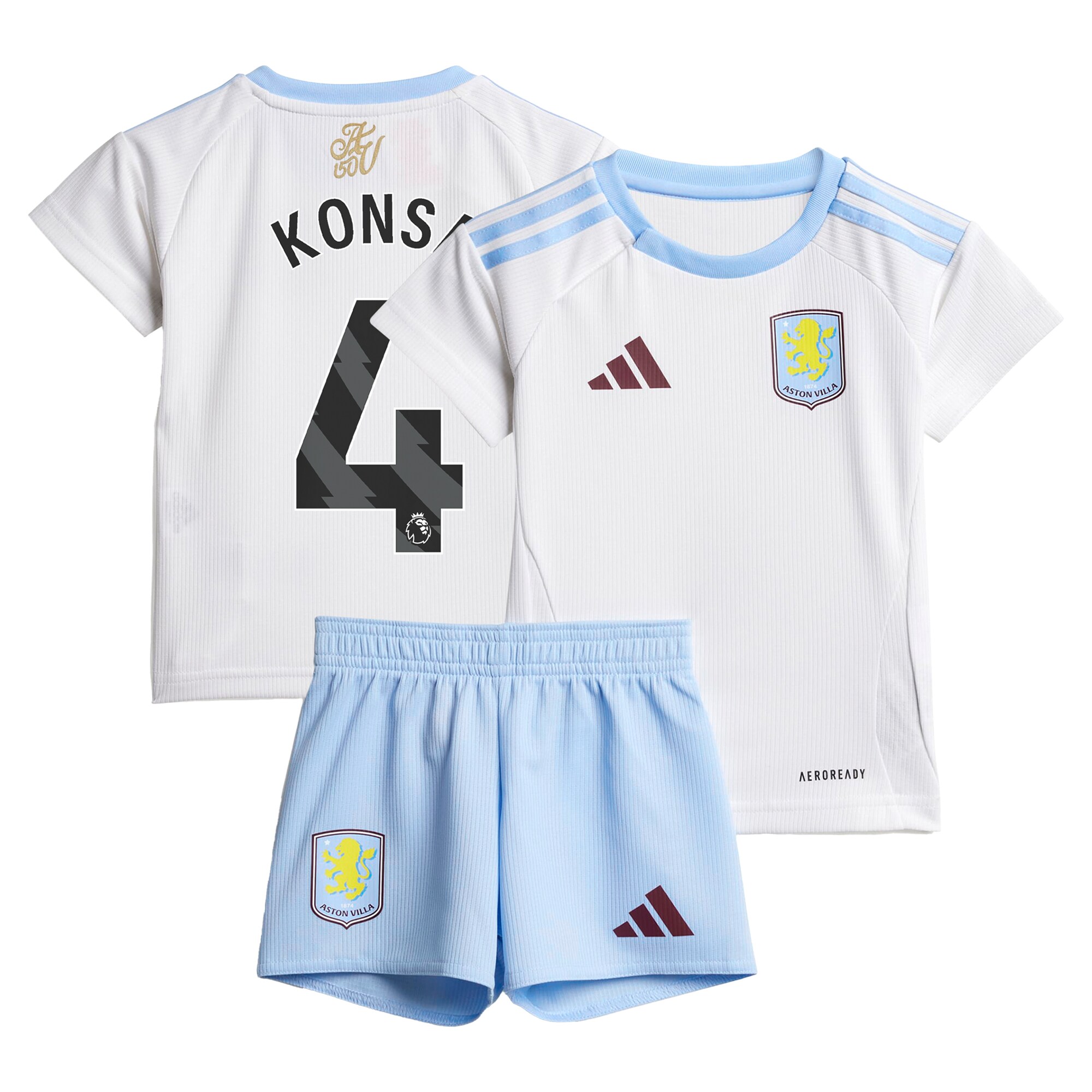 aston villa adidas away baby kit 2024-25 with konsa 4 printing Collection | Aston Villa Jerseys for True Fans