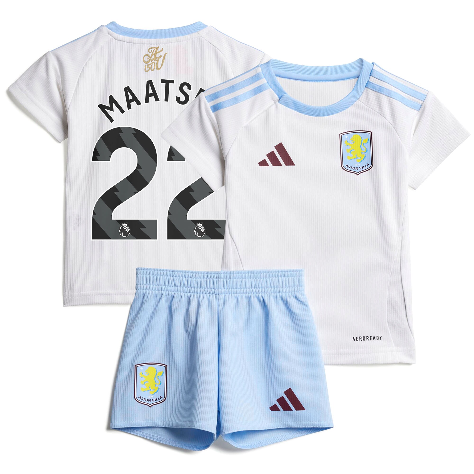 aston villa adidas away baby kit 2024-25 with maatsen 22 printing Collection | Aston Villa Jerseys for True Fans