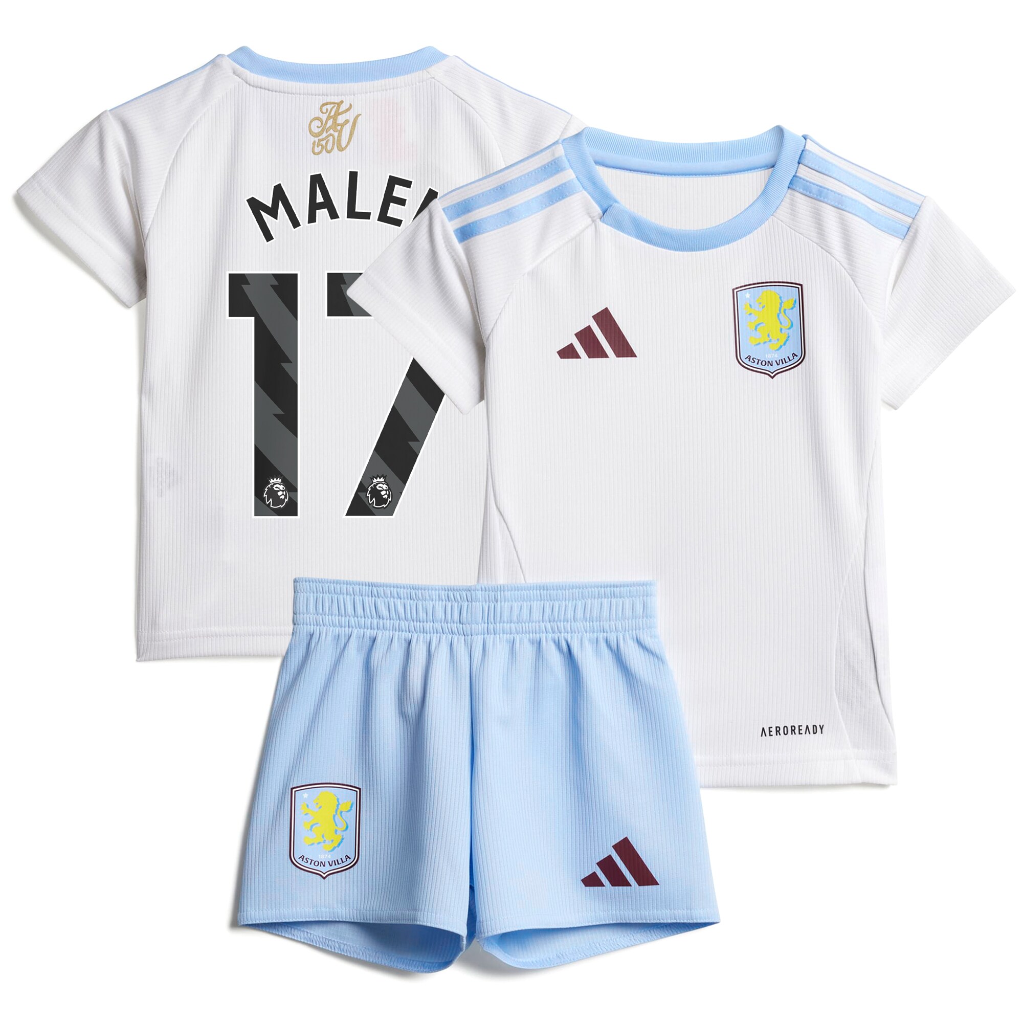 aston villa adidas away baby kit 2024-25 with malen 17 printing Collection | Aston Villa Jerseys for True Fans