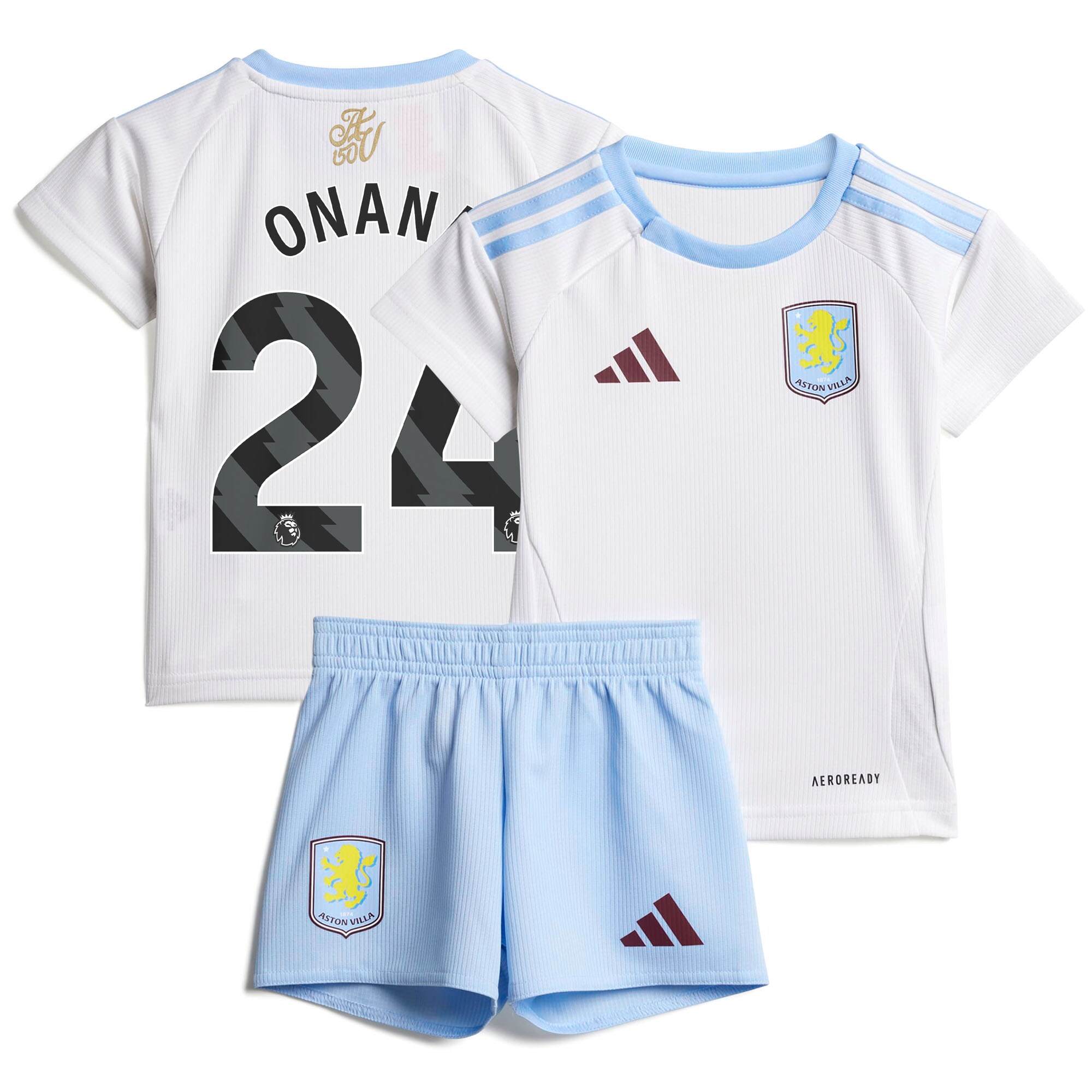 aston villa adidas away baby kit 2024-25 with onana 24 printing Collection | Aston Villa Jerseys for True Fans