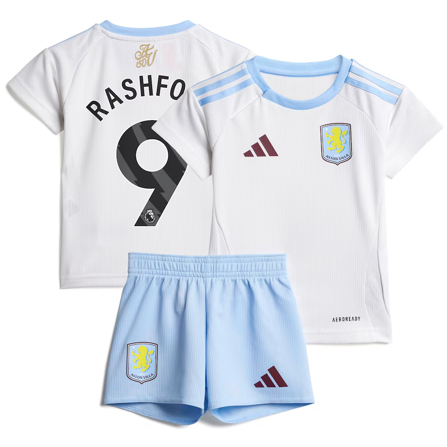aston villa adidas away baby kit 2024-25 with rashford 9 printing Collection | Aston Villa Jerseys for True Fans