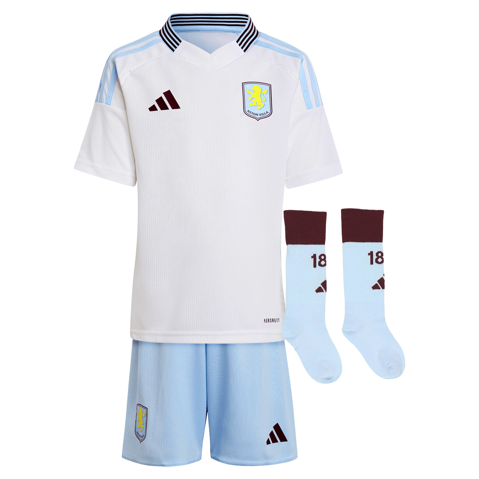 aston villa adidas away mini kit 2024-25 with a.garcía 16 printing Collection | Aston Villa Jerseys for True Fans