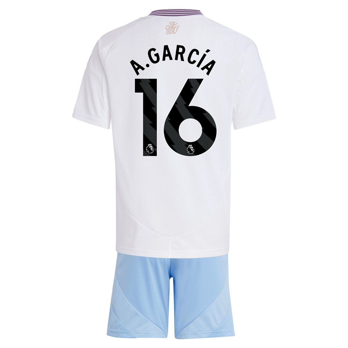 aston villa adidas away mini kit 2024-25 with a.garcía 16 printing Collection | Aston Villa Jerseys for True Fans