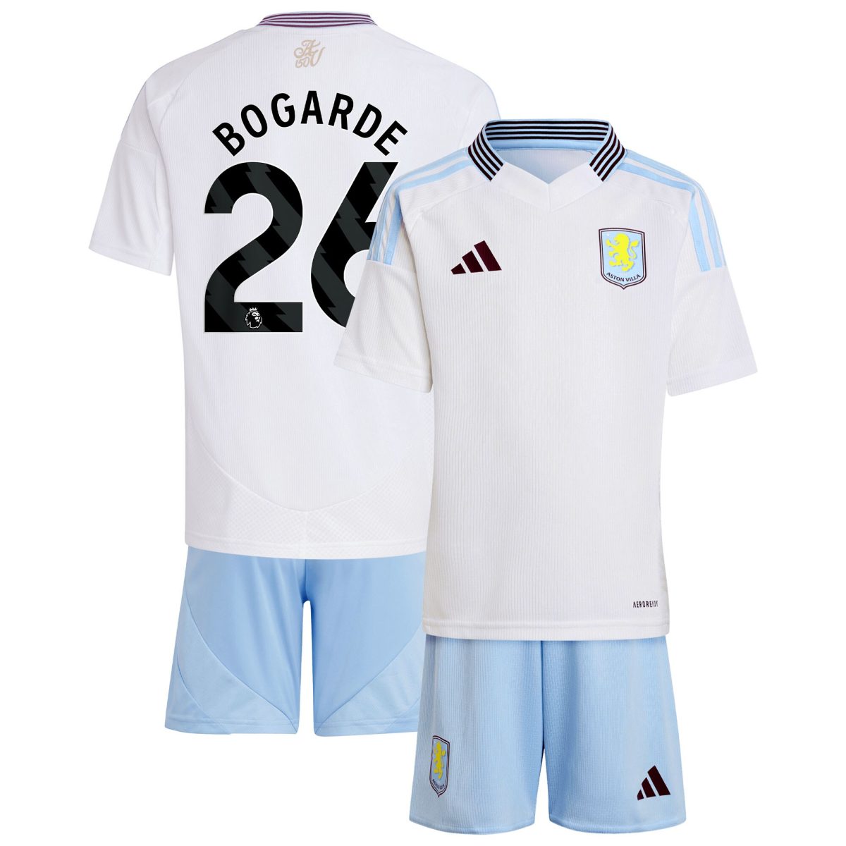 aston villa adidas away mini kit 2024-25 with bogarde 26 printing Collection | Aston Villa Jerseys for True Fans